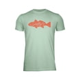 thumbnail image 1 of 6th Sense Salty Red Graphic T Shirt, Athletic Fit Crew Neck Tee, Soft Cotton Poly Blend, 1 of 2