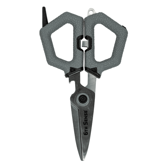6th Sense Fishing Shears Stainless Steel Scissors Line Cutters with Ergonomic Grip for All Line Types