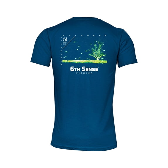 6th Sense Sonar Gaming Graphic T Shirt, Athletic Fit Crew Neck Tee, Soft Cotton Poly Blend
