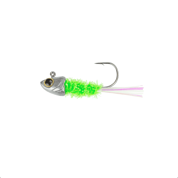 6th Sense Spangle Tinsel Jig Crappie Fishing Lure, Flash Tinsel Design