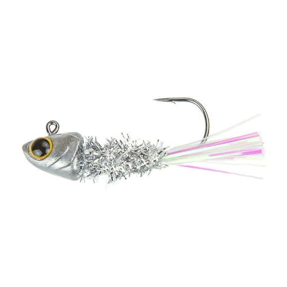 6th Sense – Spangle Tinsel Jig Crappie Fishing Lure, Flash Tinsel Design