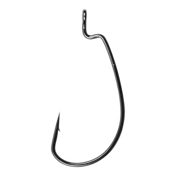 6th Sense – STOUT Widegap Worm Hooks with Dual-Angle Hook Point, Forged Heavy-Duty Bass Fishing Hooks (5 Pack)