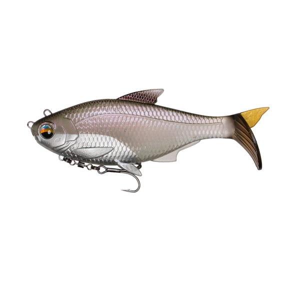 6th Sense – The Option – Harness-Style Swimbait – Interchangeable Top/Bottom Treble System – Bass Fishing (Ghost Pro Shiner5.0" (1.4oz.))