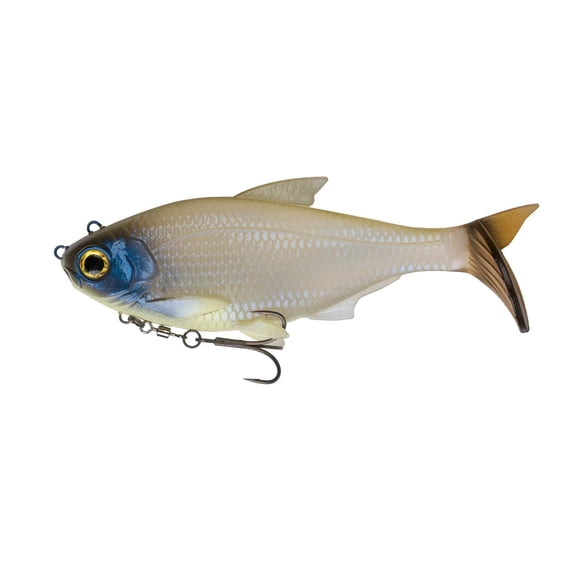 6th Sense – The Option – Harness-Style Swimbait – Interchangeable Top/Bottom Treble System – Bass Fishing (Ghost Bone Shad7.0" (3.1oz.))