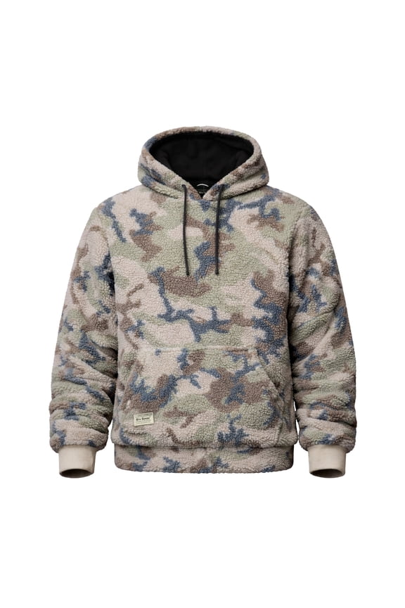 – Viking Sherpa Jacket High Pile Pullover Hoodie for Cold Weather Warmth and Comfort