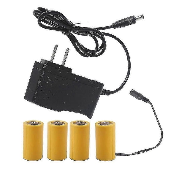 6v Lr14 C Battery Eliminators 110v 220v Power Supply Replace 4x 1.5v C Battery