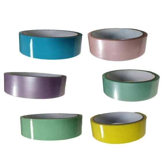 6x 15 Meter Funny Sticky Ball Tapes DIY Supplies Rolling Tape Sensory Toys Educational for Gifts Playing StyleJ