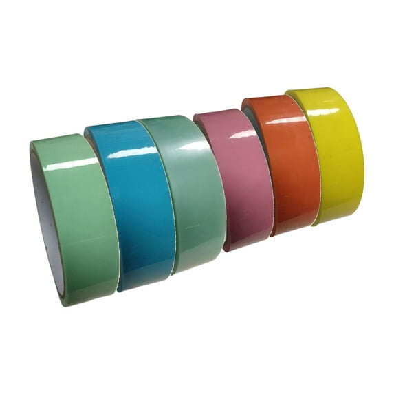 6x 15 Meter Funny Sticky Ball Tapes DIY Supplies Rolling Tape Sensory Toys Educational for Gifts Playing StyleS