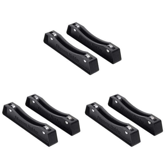 6x 3D Printer Filament Holder Extra Smooth 3D Printing PLA ABS Bracket FDM Printing Wire Consumables Rack Accessories,6 x 3D Printer Filament Holder,Black