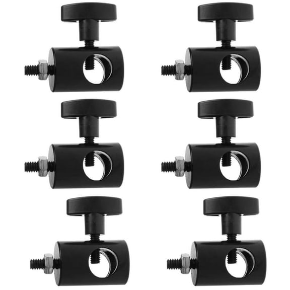 6x 5/8 Inches ( 16mm ) Receiver with 1/4 Inches - 20 Thread Adapter Mount