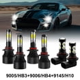 thumbnail image 1 of 6x 6000K LED Headlights Hi/Lo + Fog Lights For Dodge Charger 2006 2007 2008 2009, 1 of 4