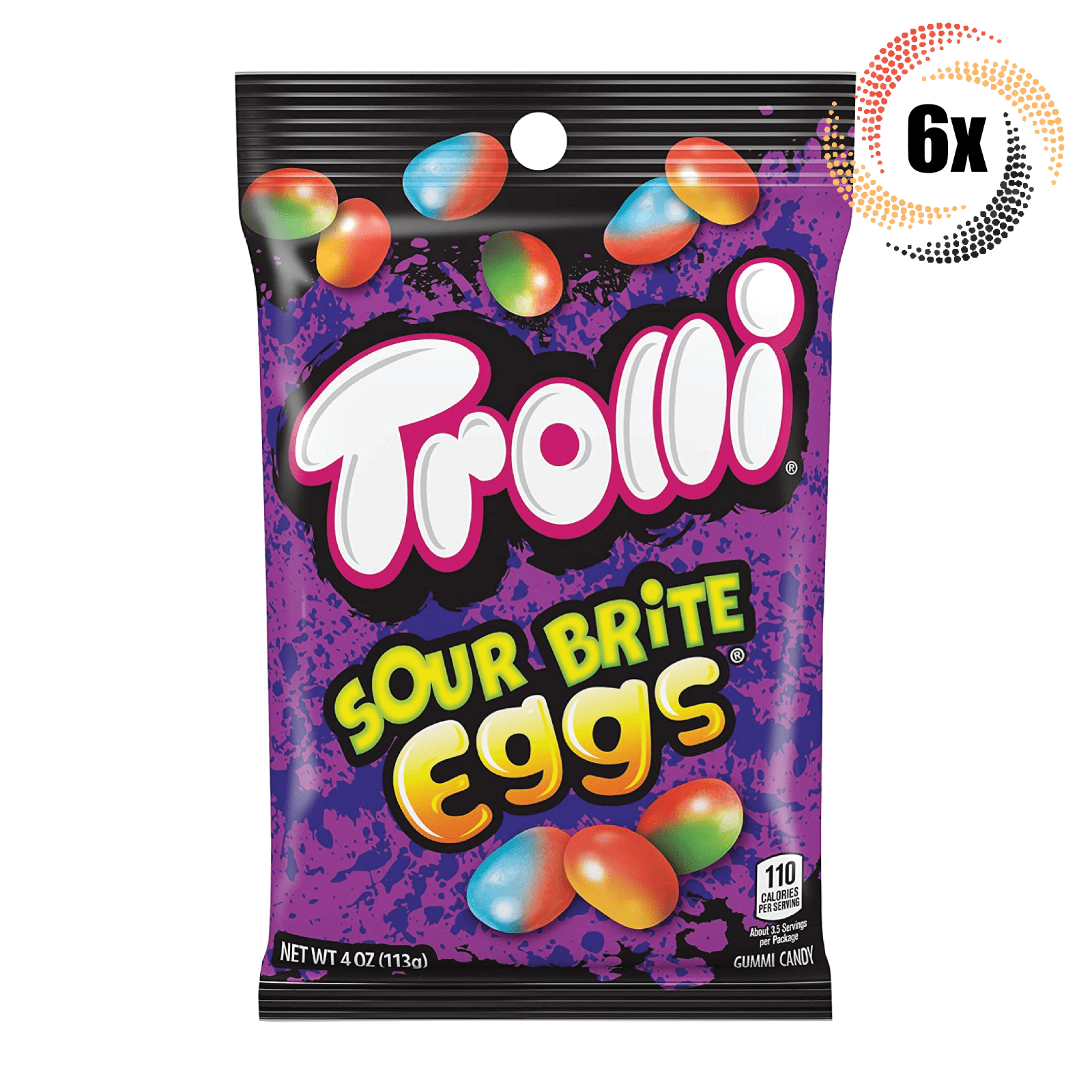 6x Bags Trolli Sour Brite Eggs Gummi Candy | 4oz | Fast Shipping!