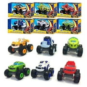 6x Blaze and the Monster Machines Vehicles Toy Racer Cars Trucks Kid Set Gift