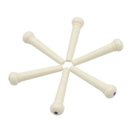 6x Bridge Pins String Peg for Acoustic Guitar Replacement Parts