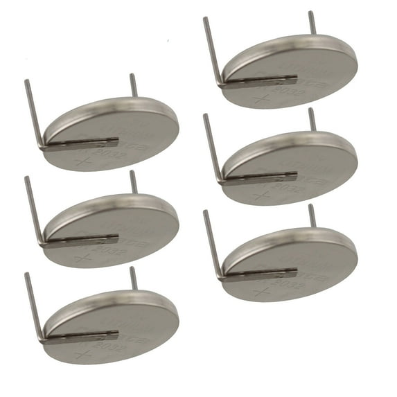 6x CR2032AH-MFR 3V Lithium Coin Battery HORZ 2-PIN for CMOS Memory RTC