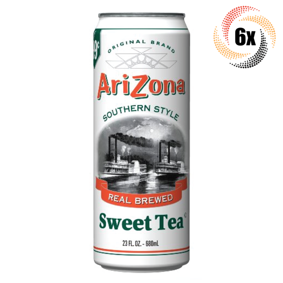 6x Cans Arizona Sweet Tea Southern Style Natural Flavor 23oz ( Fast Shipping )