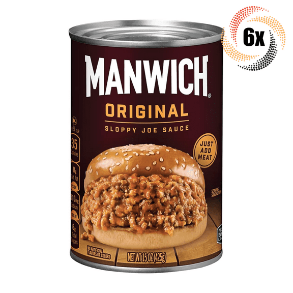 6x Cans Hunt's Manwich Original Sloppy Joe Sauce Cans | 15oz | Fast Shipping!