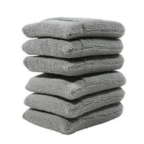 6 Piece Microfiber Car Wax Applicator Mitts for Polishing and Cleaning