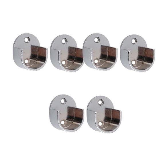 6x Curtain Ends Finials Bracket window Treatment Hardware for Bedroom Livingroom Kitchen #25mm