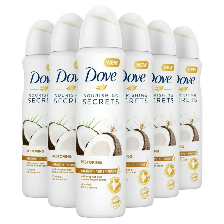 6x Dove Women Restoring Ritual Deodorant Antiperspirant Spray 250ml (6x  8.45 oz) 