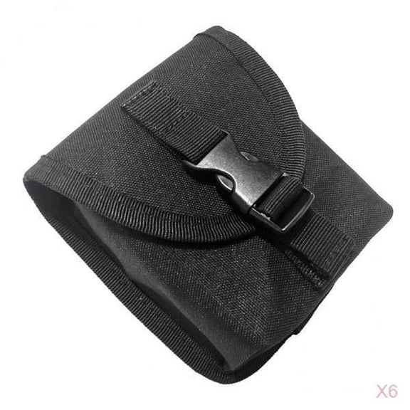 6x Durable Nylon Diver Weight Belt Pouch Bag for Scuba Diving Tech Dive Weight - Choose of Colors