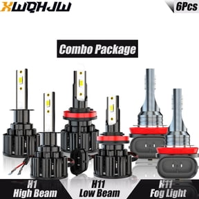 6x For Ford Focus 2012 - 2015 LED Headlights High Low Beam Fog Light Bulb H1 + H11 + H11