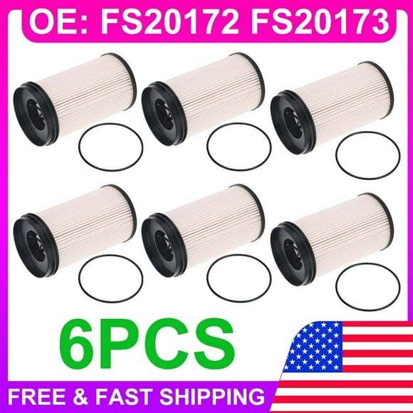 6x Fuel Filter K37-1029 K37-1012 K37-1011 for Paccar Peterbilt Kenworth FS20172