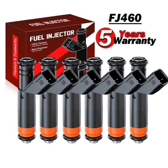 6x Fuel Injectors For Ford F150 1999-2000 Ford E-150 E-250 4.2L 1999-2003 FJ460