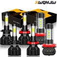 thumbnail image 1 of 6x H7+H11+H11/H8/H9 LED Headlight High/Low Beam+Fog Light Bulb Kit Plug&Play White Car Bulbs, 1 of 15