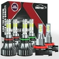 thumbnail image 1 of 6x LED Headlight Bulb High+Low Beam + Fog Light Combo Kit for Buick Lucerne 2006-2011, 1 of 14