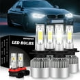 thumbnail image 1 of 6x LED Headlight High Low Beam Fog Light Bulbs white For BMW 328d 2014-2018, 1 of 13