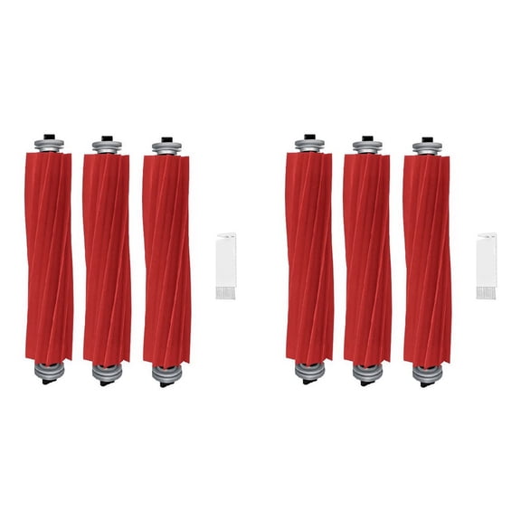 6x Main Brush Accessories for G10S/G10S PRO S7 MaxV Ultra S7 T7S T7Plus Max+ T8,6 x main brush 2 x cleaning brush