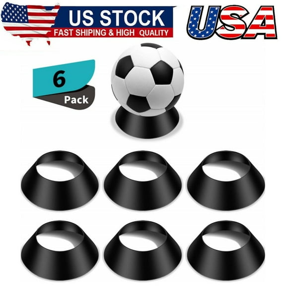 6x Memorabilia Ball Display Stand Pedestal Ball Stand Holder for Soccer Football
