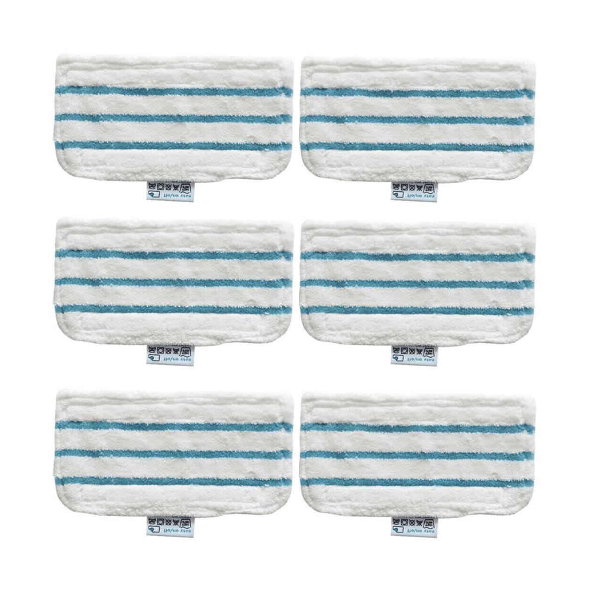 6x Mop Cloth Pads Replacement For Black & Decker Steam Mops FSM1500