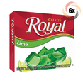thumbnail image 1 of 6x Packs Royal Lime Flavor Fat Free Gelatin | 4 Servings Per Pack | 1.4oz, 1 of 2
