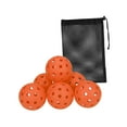 6x Pickleball Balls Official Size Ball High Elastic with Mesh Bag 74mm