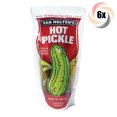 6x Pouches Van Holten's Hot Pickle Flavor Jumbo Dill Pickle InA Pouch