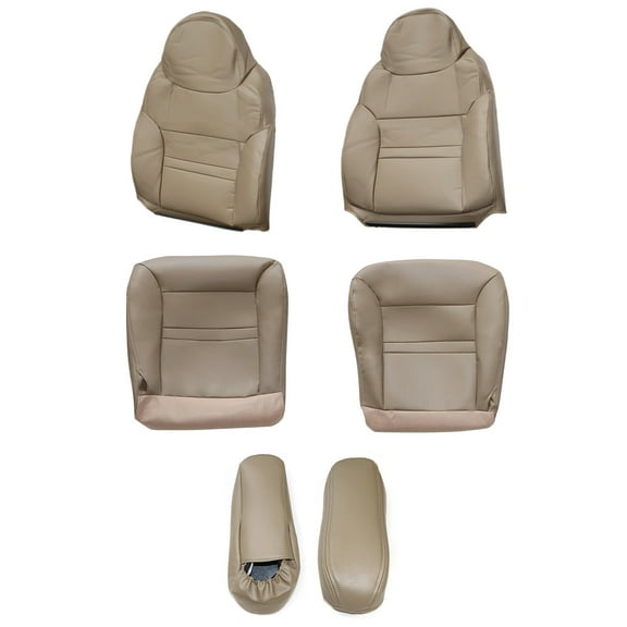 6x Quality Microfiber Leather Seat Covers for Ford Excursion Soft, Comfortable Practical for Heated and Power Seats