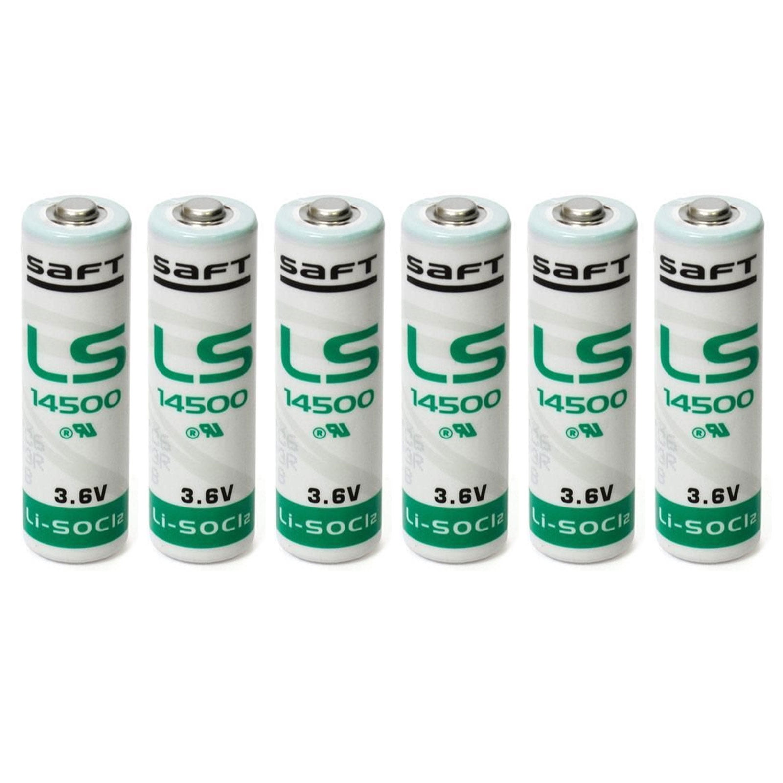 6x SAFT LS14500 AA STD 3.6V/2600mAh Lithium Thionyl Chloride Battery USA SHIP
