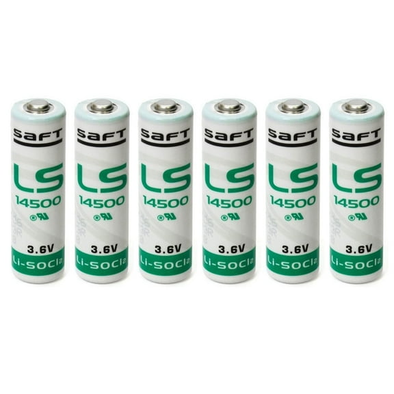 6x SAFT LS14500 AA STD 3.6V/2600mAh Lithium Thionyl Chloride Battery USA SHIP