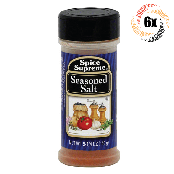 6x Shakers Spice Supreme Seasoned Salt Seasoning | 5.25oz | Fast Shipping