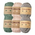 thumbnail image 1 of 6x T Shirt Yarn Bag Making Supplies Easy to Wash Hand Knitting Knitting Yarn Weaving Thread Yarn for Baskets Pillow Rug Making Hats Sweaters Style C, 1 of 8
