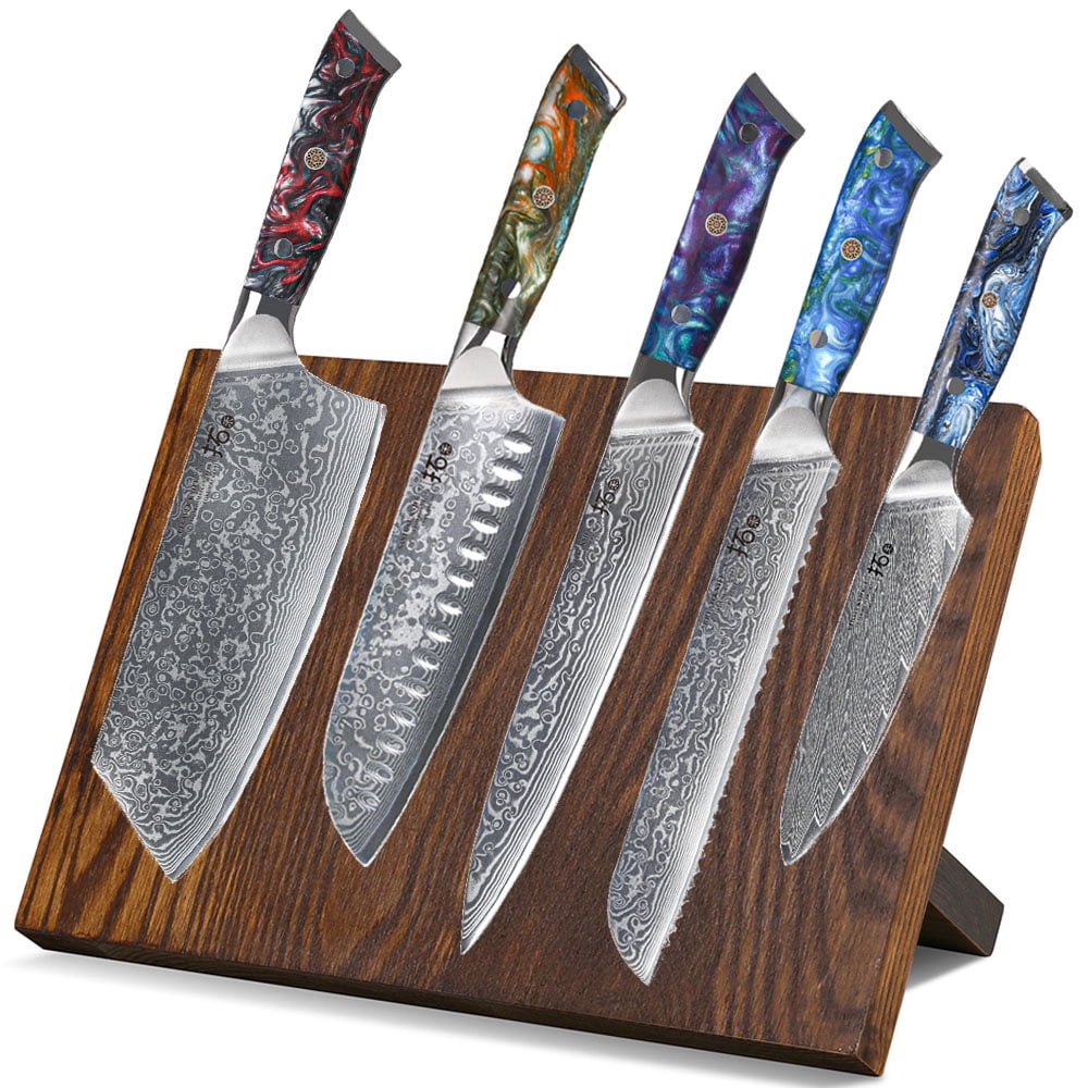 NANFANG BROTHERS Damascus Kitchen Knife Set，6 Pieces Drawer Knife Set，ABS  Ergonomic Handle for VG10