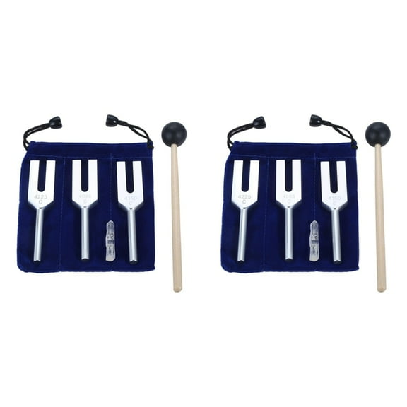 6x Tuning Forks Set 4096 Hz 4160 4225 for Sound Healing, Musical Instrument, Vibration Tools, C