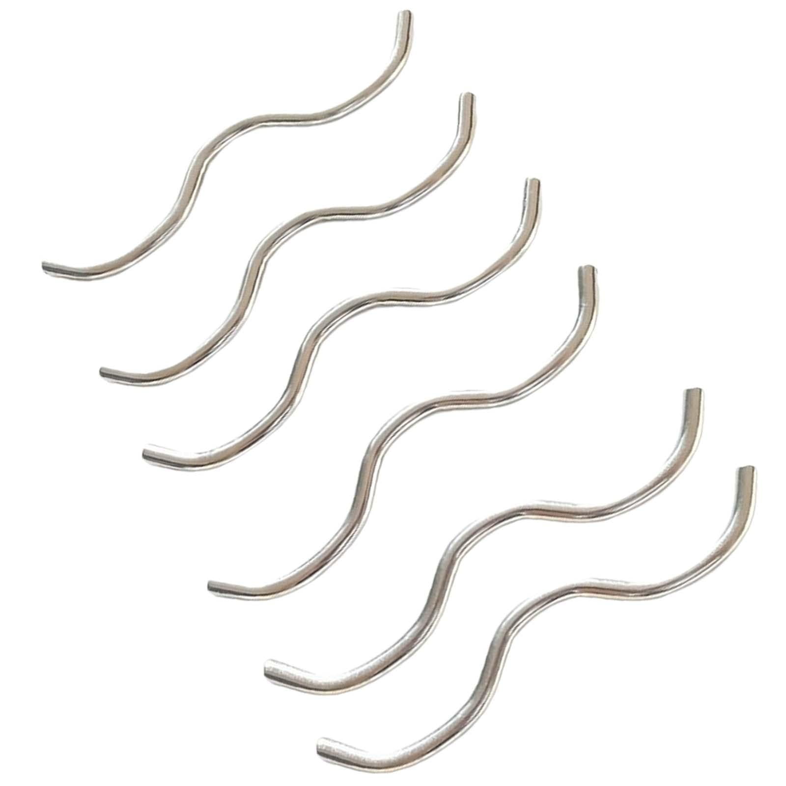 6x W Shaped Dual Trampoline Springs Hooks, Trampoline Triangle Buckle