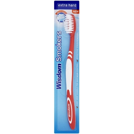 6x Wisdom Smokers Extra Hard Brush Toothbrush (Previously Addis) by Wisdom