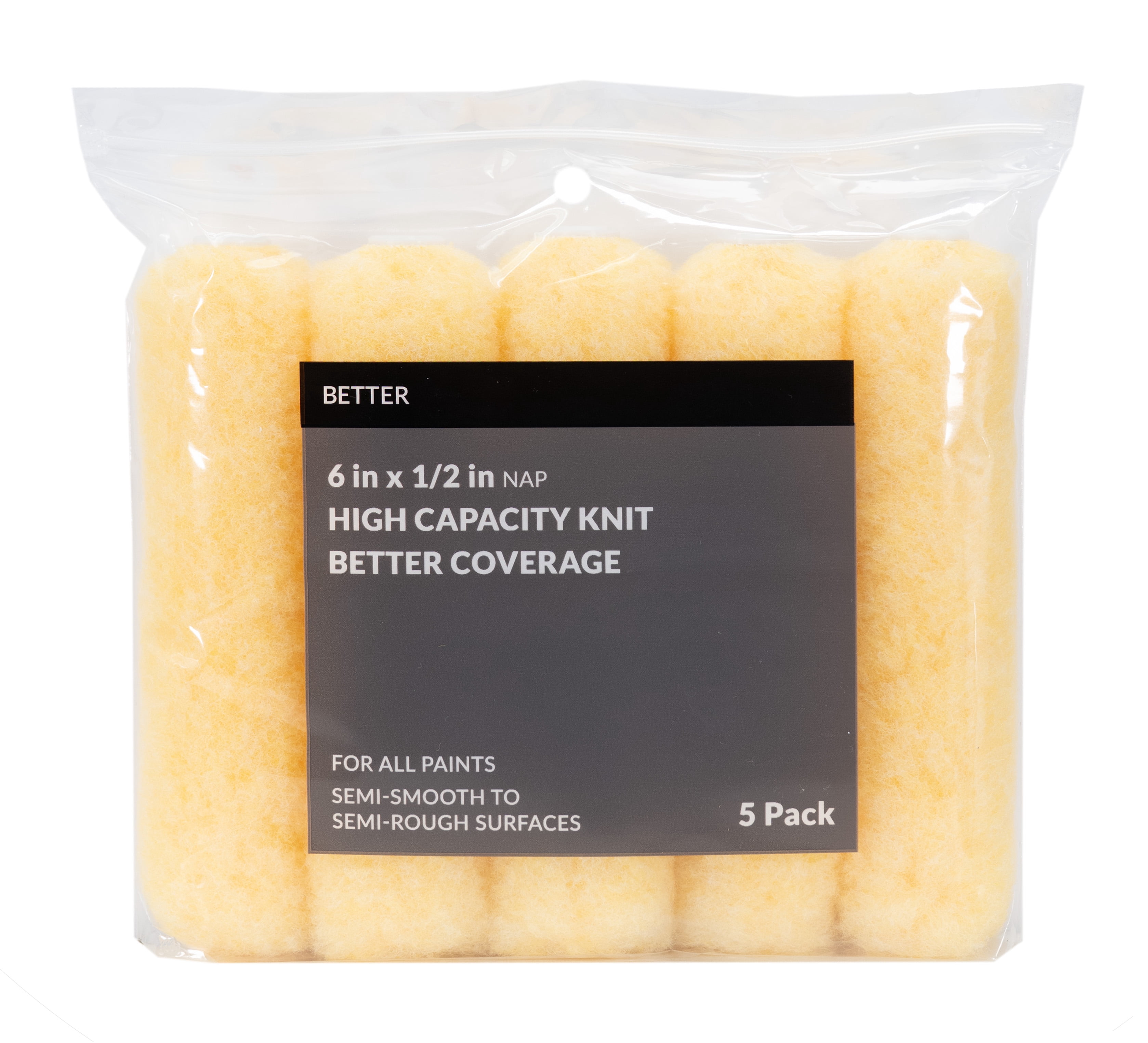 6x1/2 in. BETTER Knit Mini Rollers 5-Pack