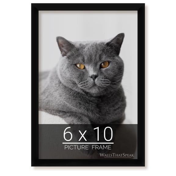 6x10 Black Picture Frame for Puzzles Posters Photos or Artwork