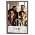 thumbnail image 1 of 6x10 Frame Blue Kingsley Pewter Solid Wood Picture Frame Width 0.75 Inches |Interior Depth 0.5, 1 of 8