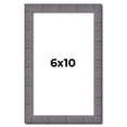 thumbnail image 1 of 6x10 Frame Blue Kingsley Pewter Solid Wood Picture Frame Width 0.75 Inches |Interior Depth 0.5, 1 of 8